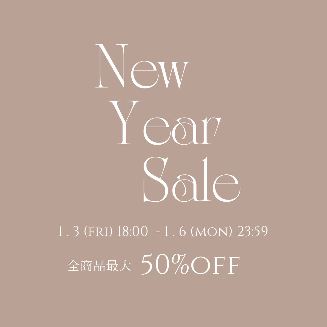 New Year BIG SALE 開催