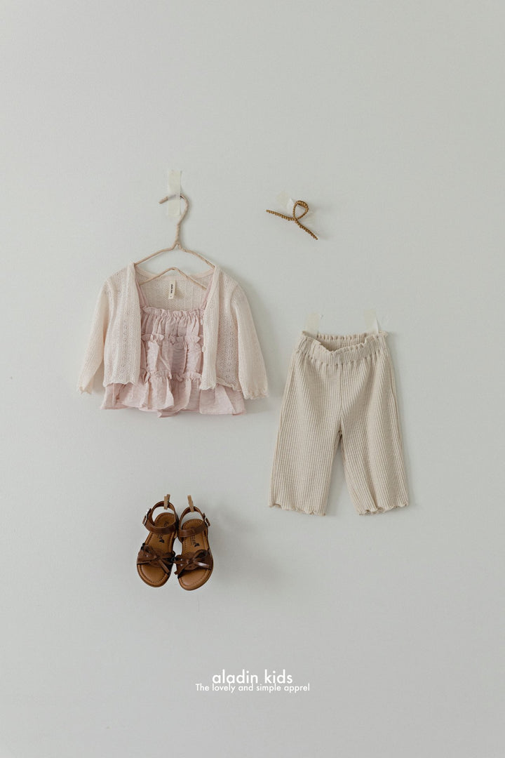 Eyelet cardigan