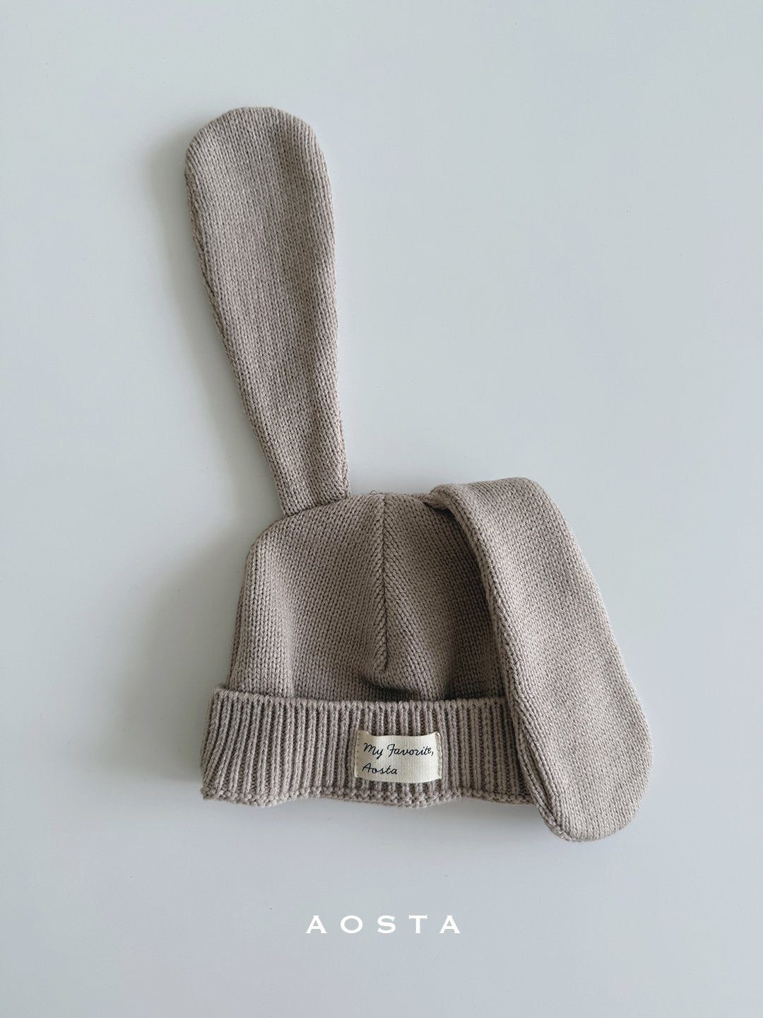 Knit rabbit hat