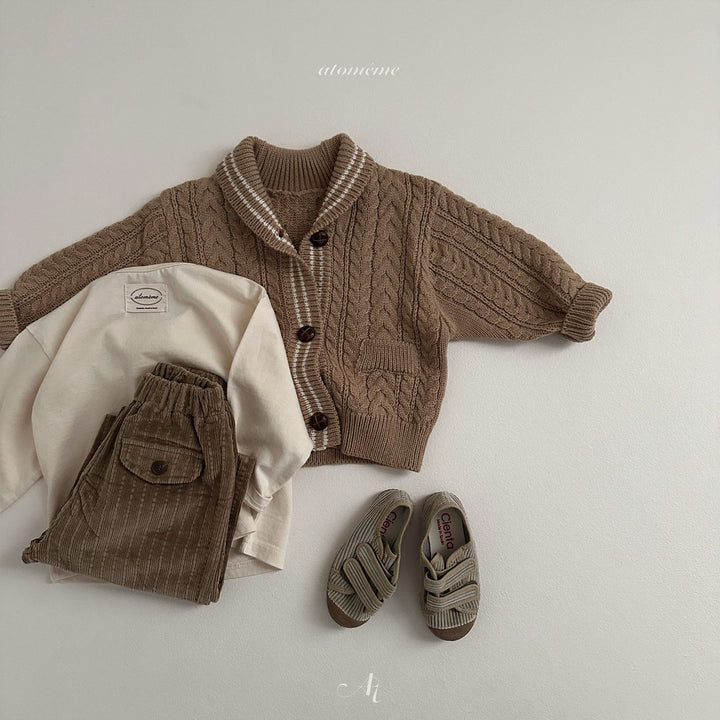 【予約】Cable knit cardigan