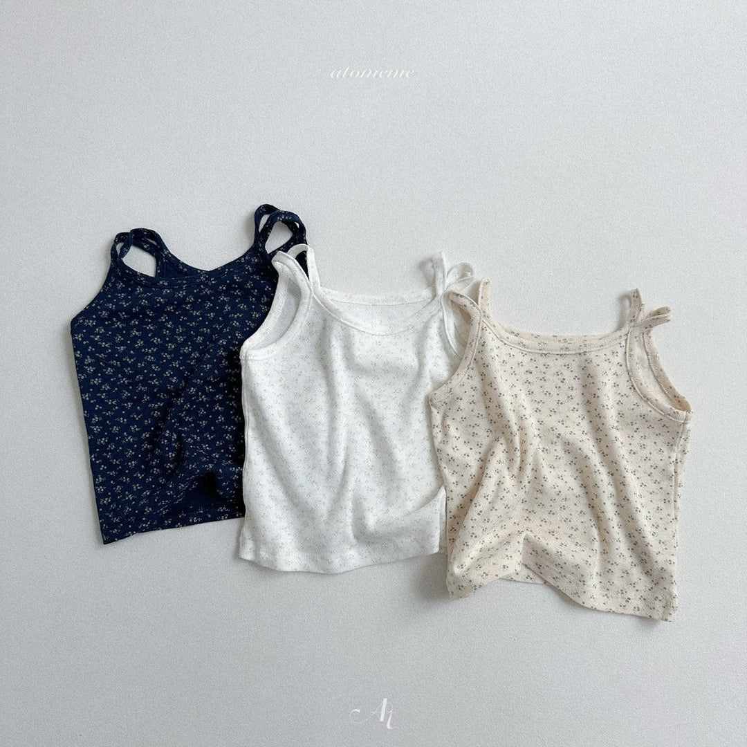 Floral sleeveless t-shirt