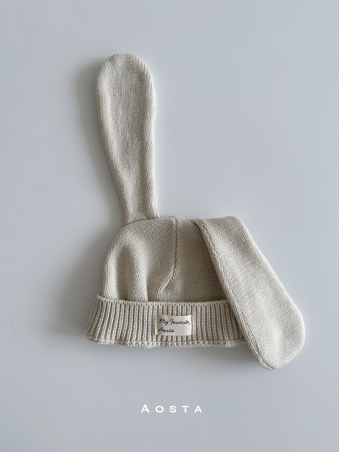 Knit rabbit hat