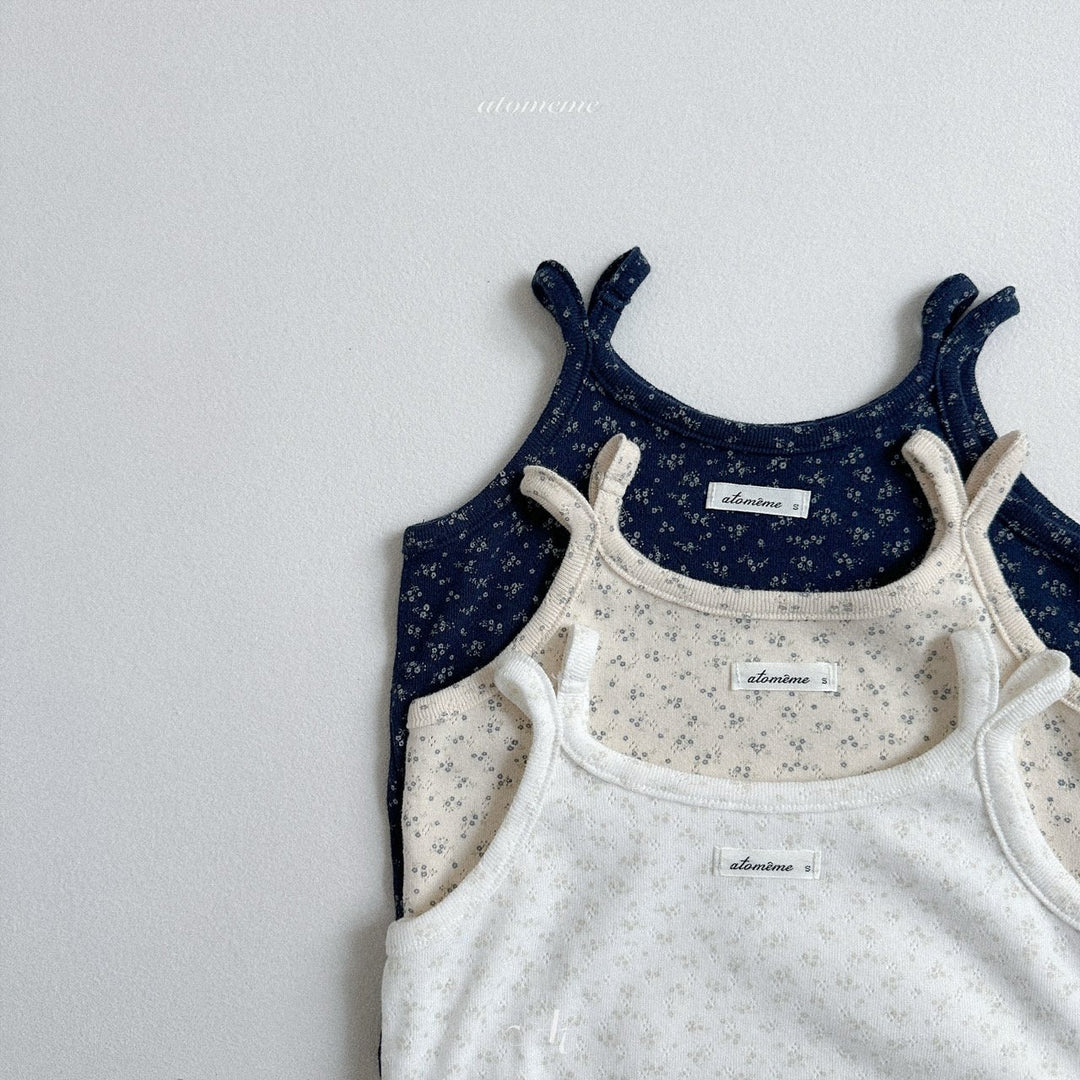 Floral sleeveless t-shirt