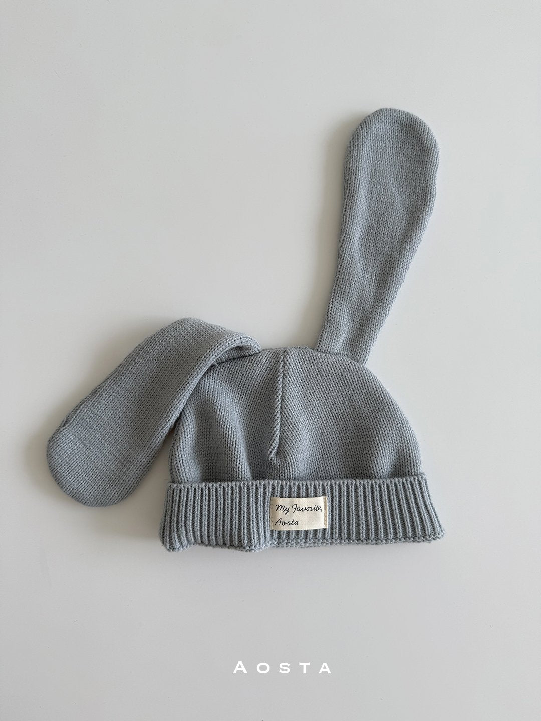 Knit rabbit hat