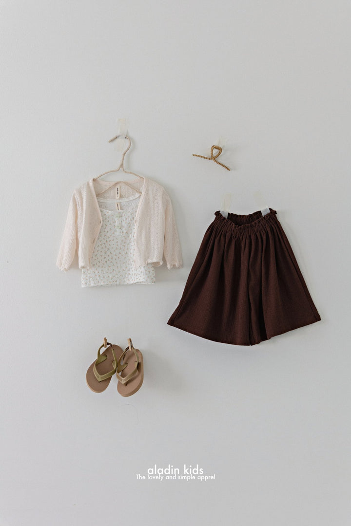 Eyelet cardigan
