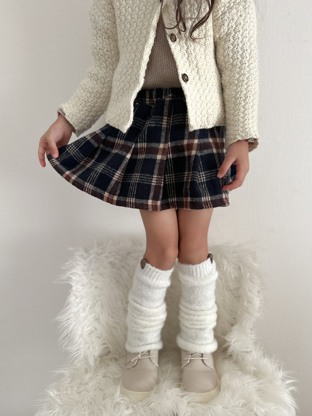Classic check skirt