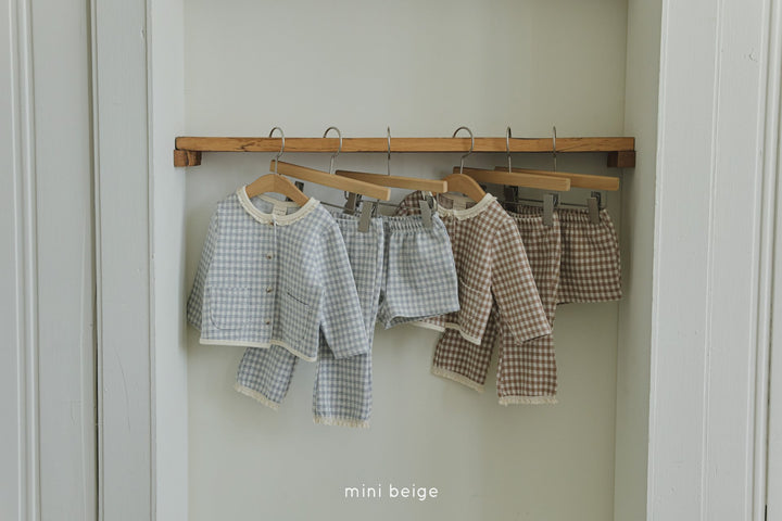 Checked shorts