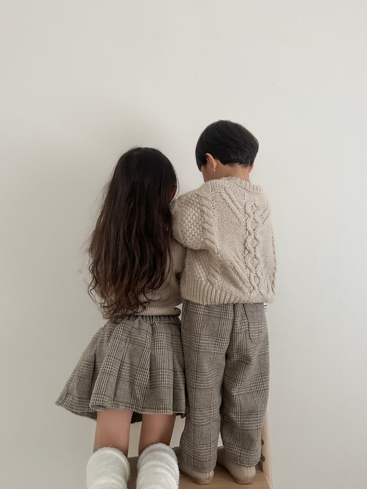 Classic check skirt