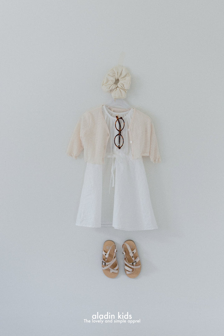 Eyelet cardigan