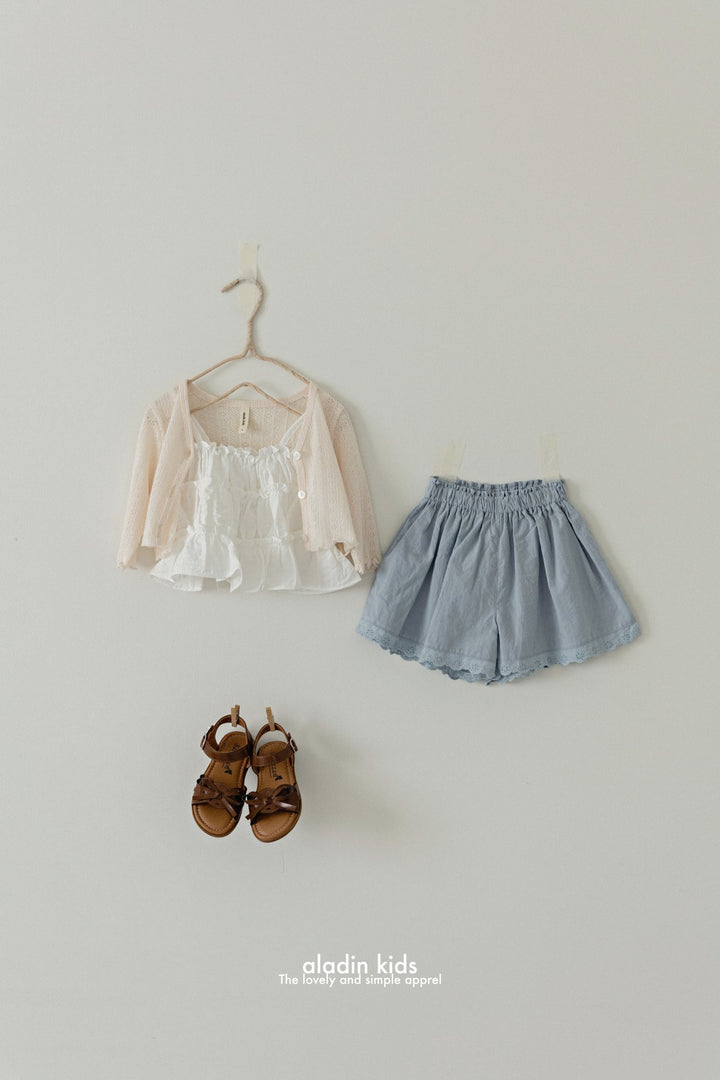 Eyelet cardigan