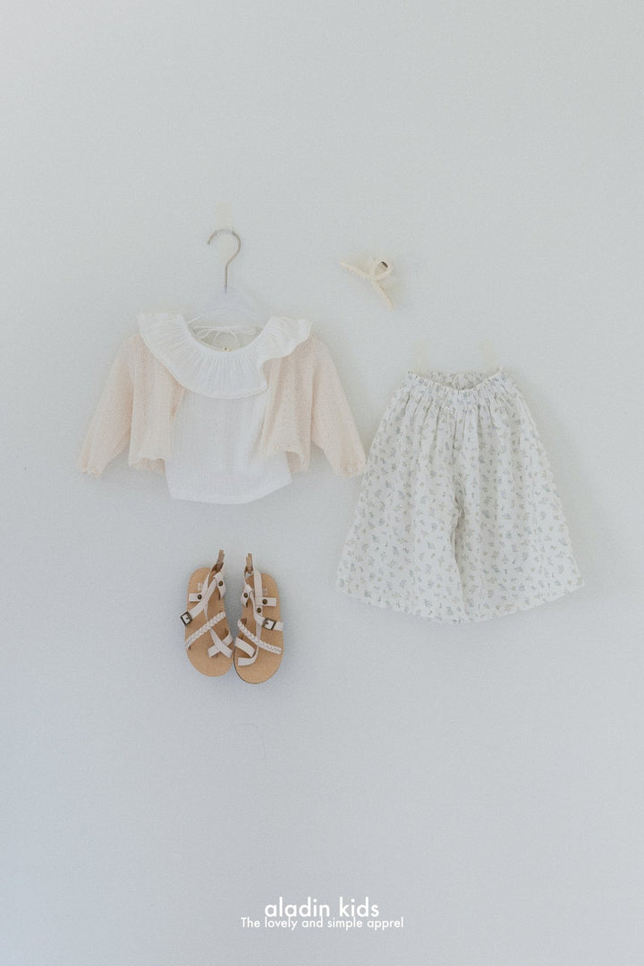 Eyelet cardigan