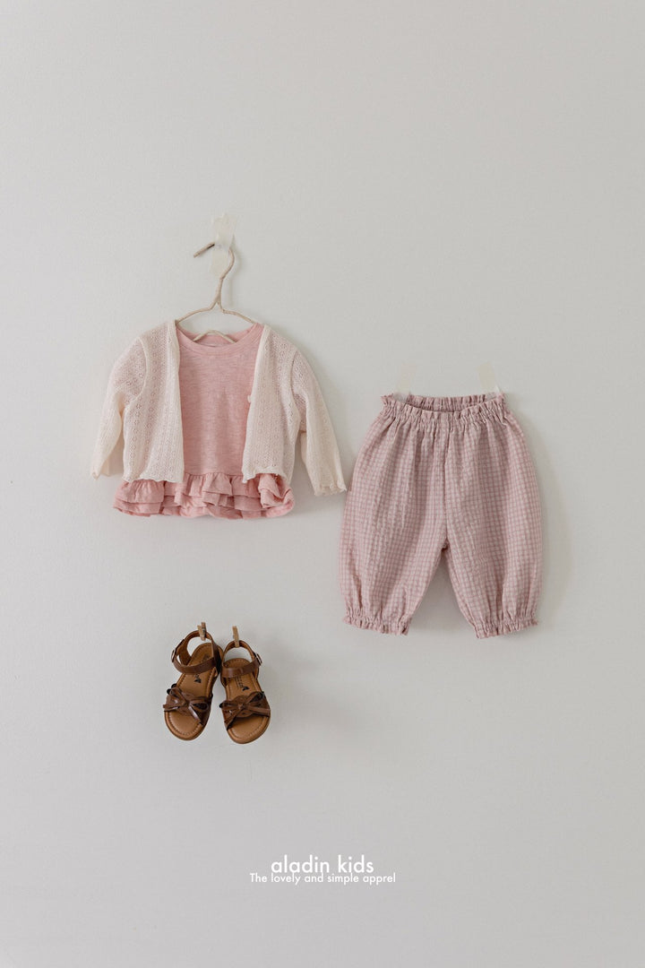 Eyelet cardigan