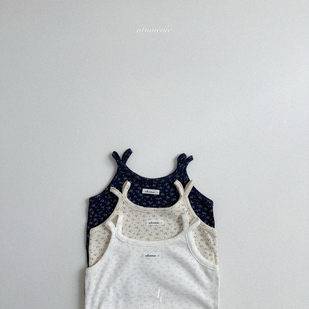Floral sleeveless t-shirt