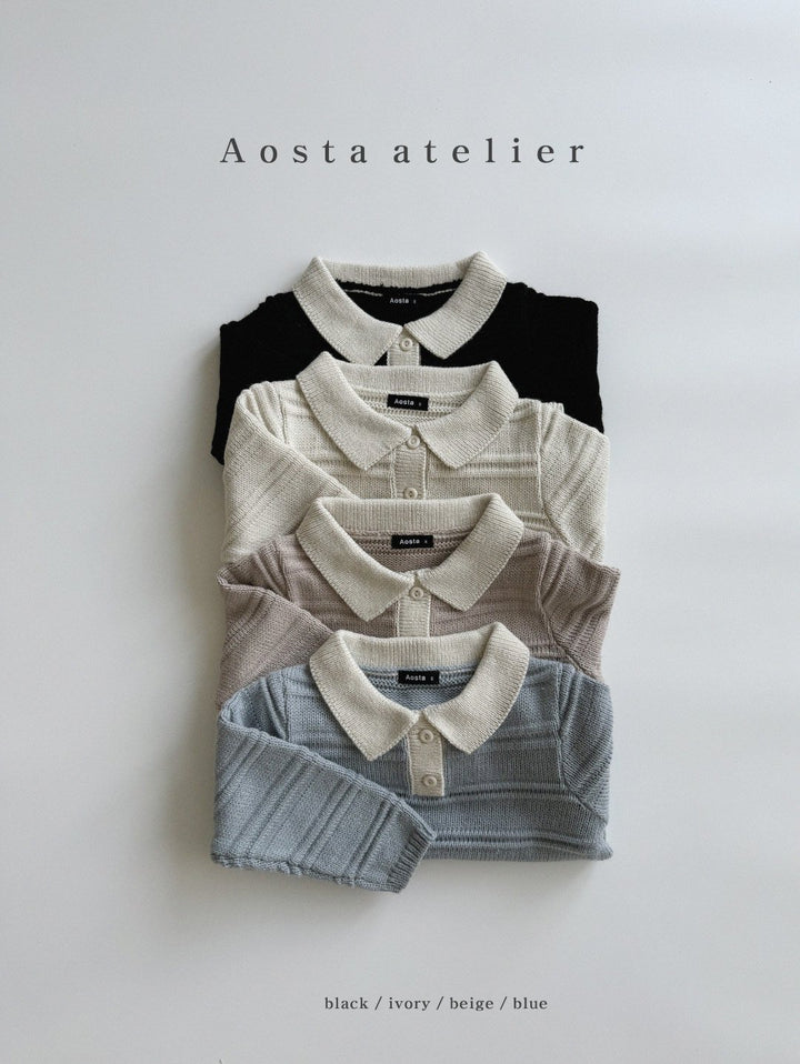 Knit collor T