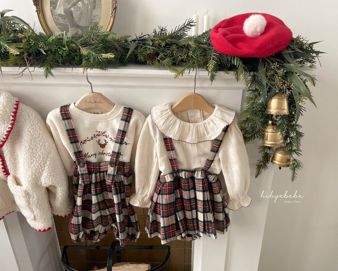 Merry Christmas pleated skirt bloomers