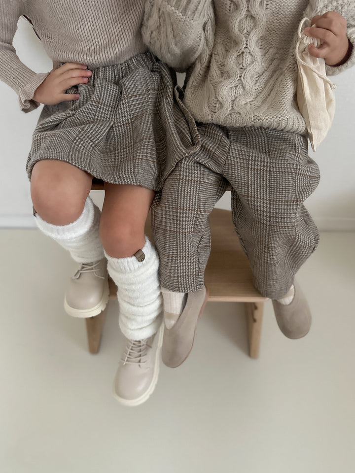 Classic check skirt