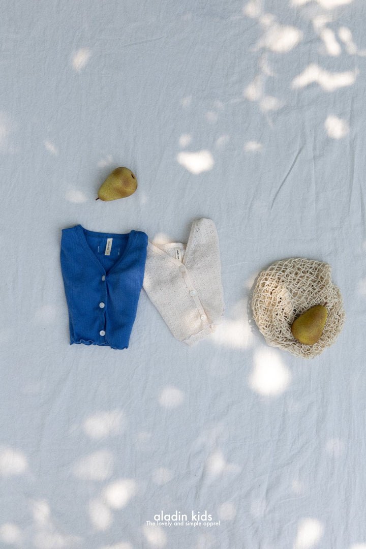 Eyelet cardigan