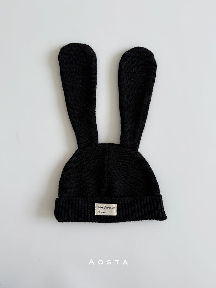 Knit rabbit hat