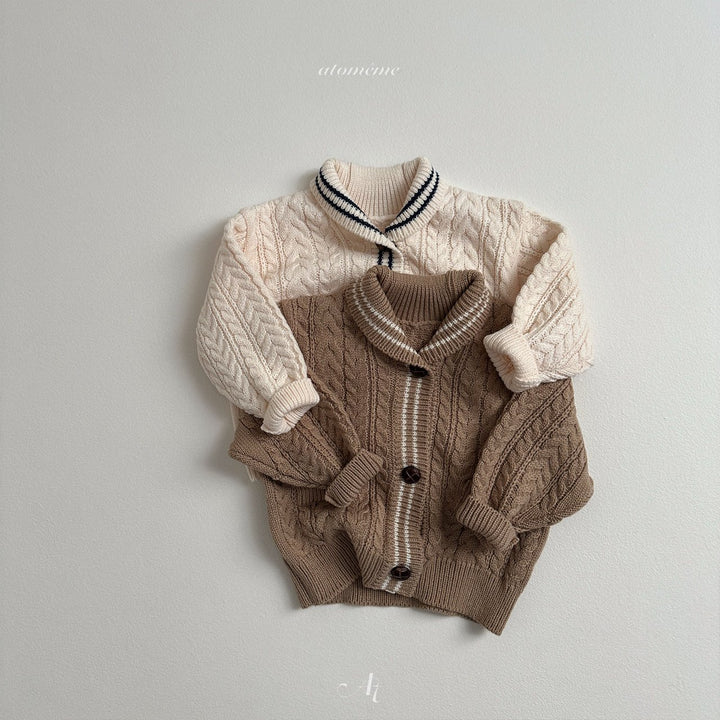 【予約】Cable knit cardigan