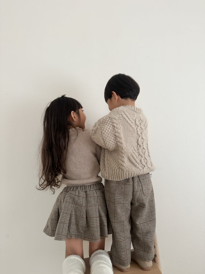 Classic check skirt