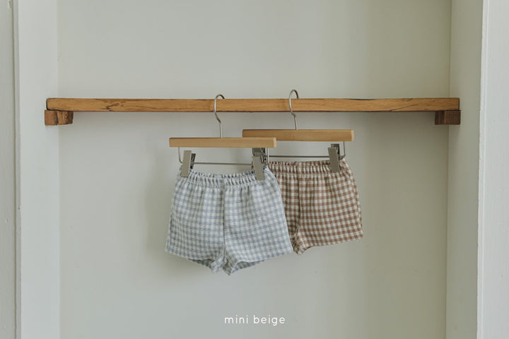 Checked shorts
